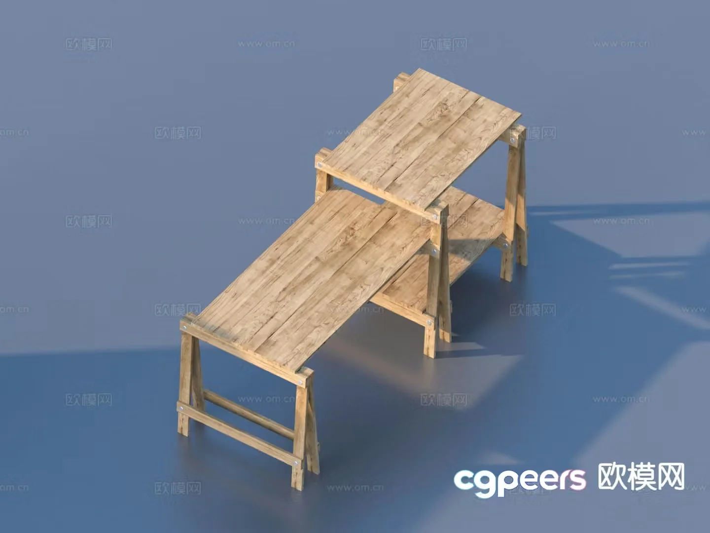 Log wind workbench 3d model