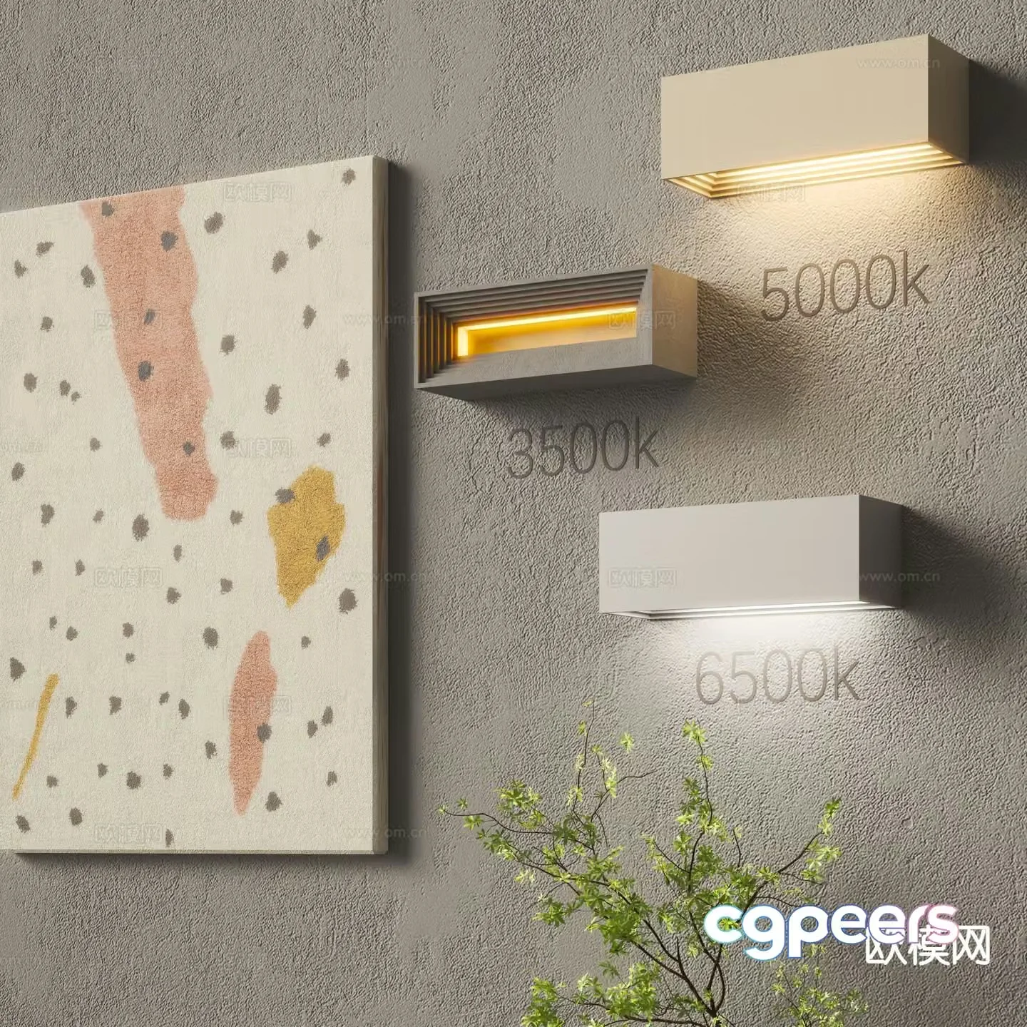Modern wall lamp creative wall lamp personalized wall lamp 3d model