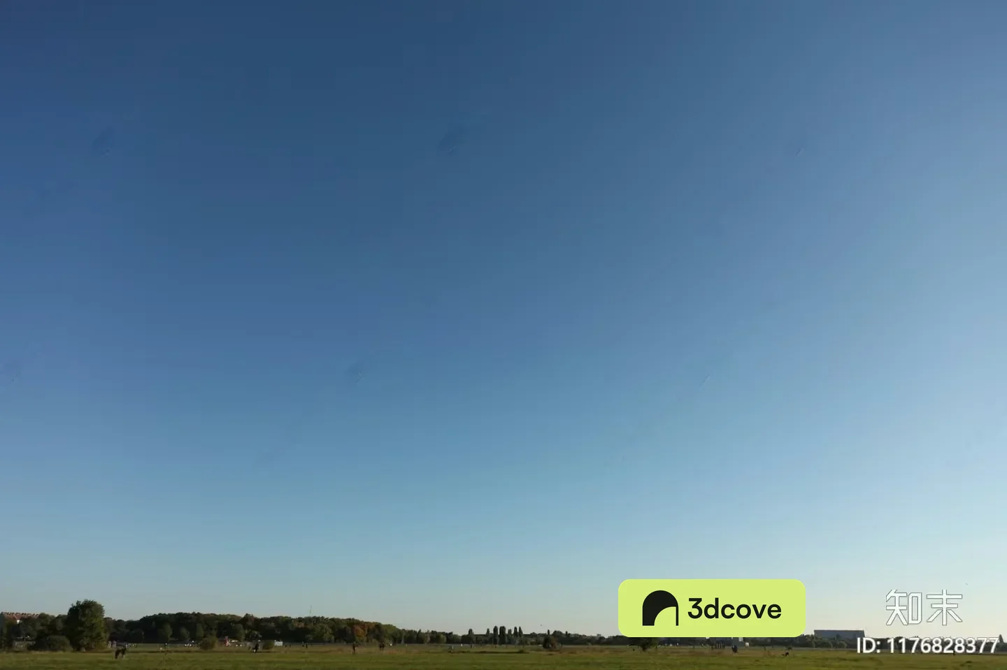 The Main Subject Is A Field With A Blue Sky