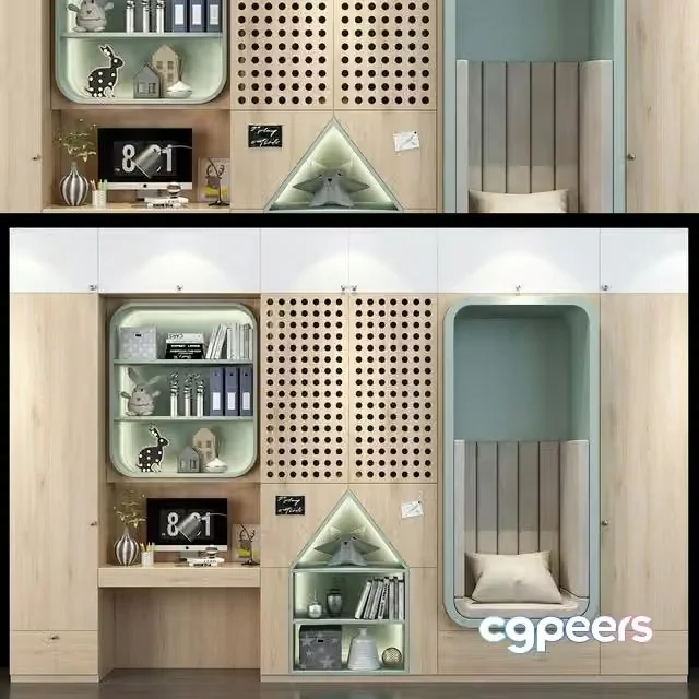 3ds Max Free – Furniture for a children 0298