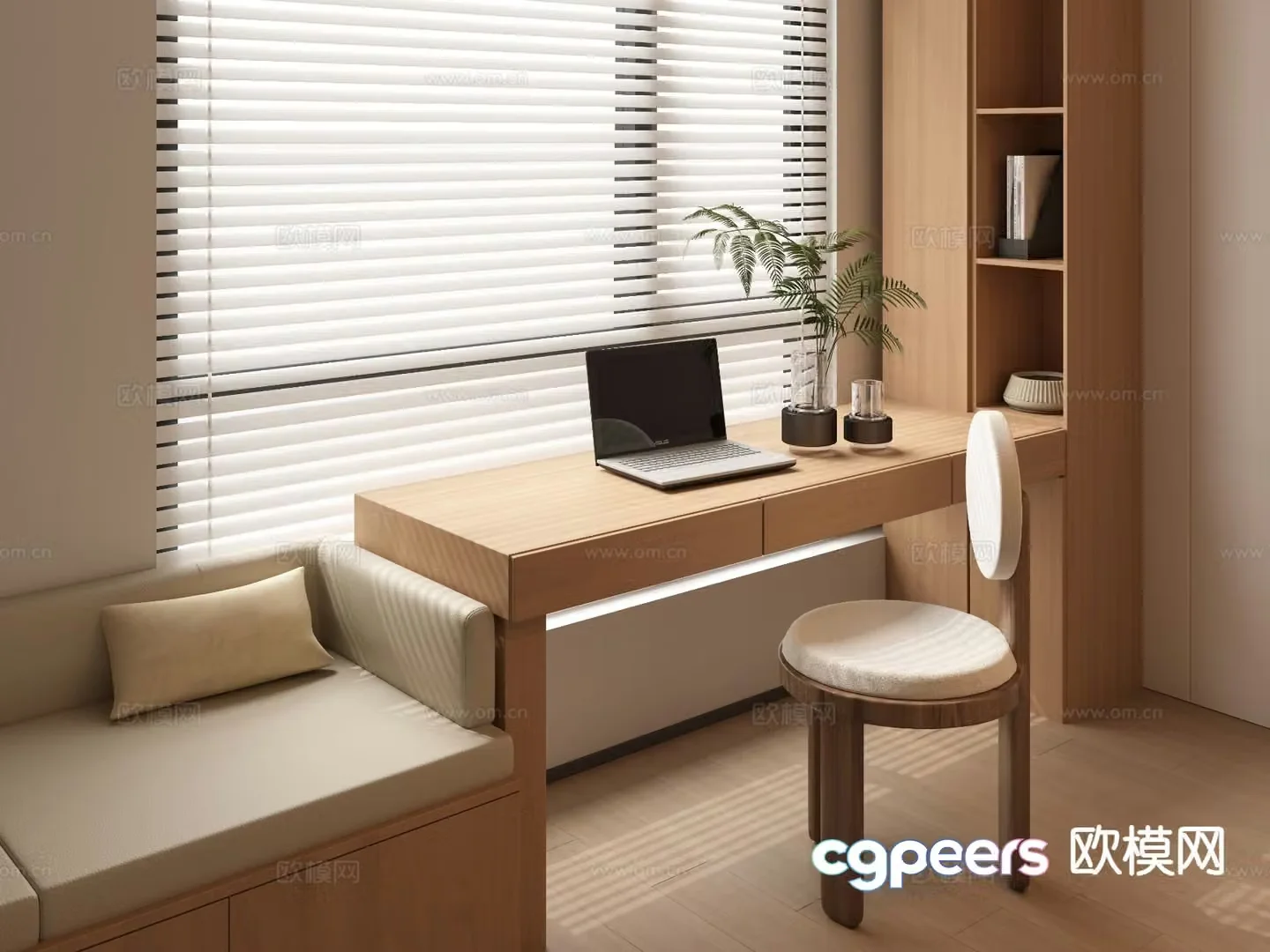 Modern desk 3d model