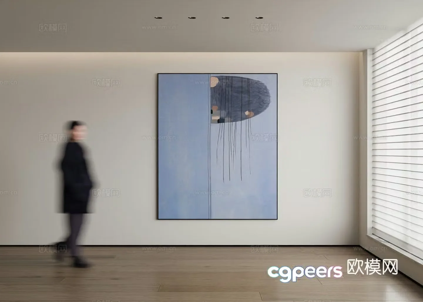 Modern decorative painting 3d model