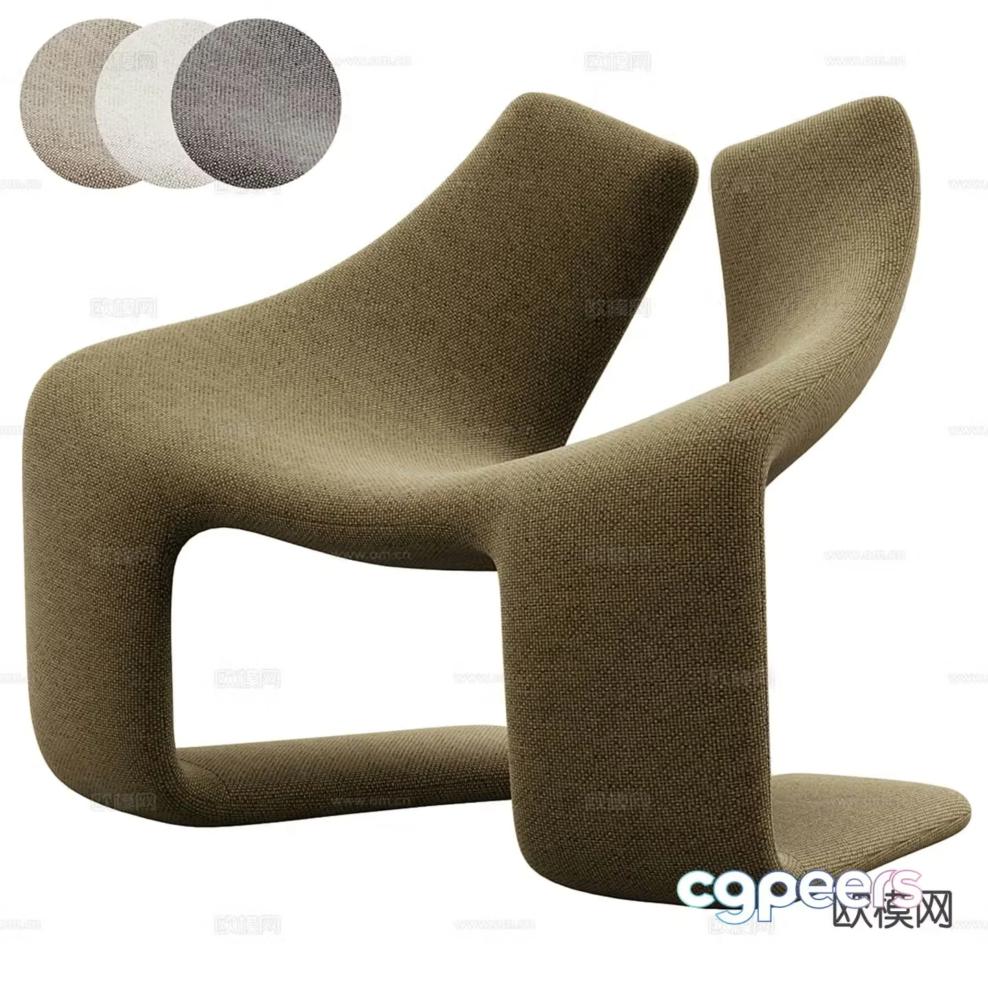 Creative chair leisure chair 3d model