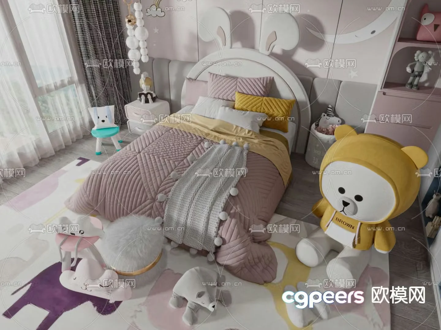 children’s bed child’s bed 3d model