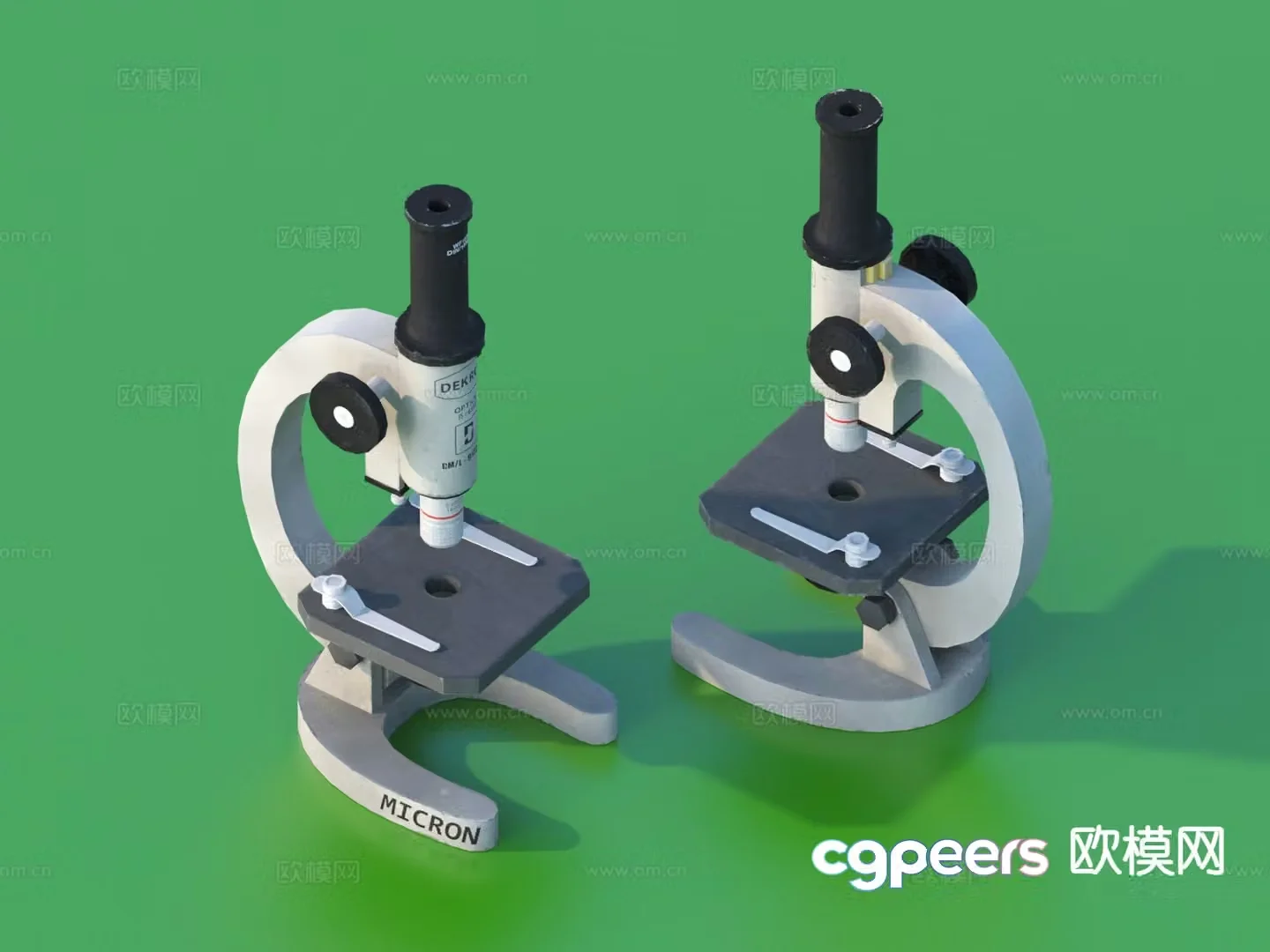 microscope equipment experimental equipment 3d model