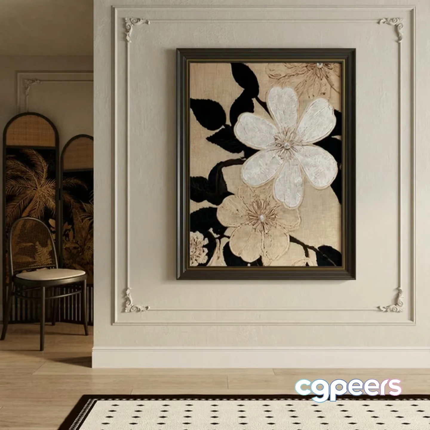 Modern Wall Art 3D Model – 23702 – VRAY Render