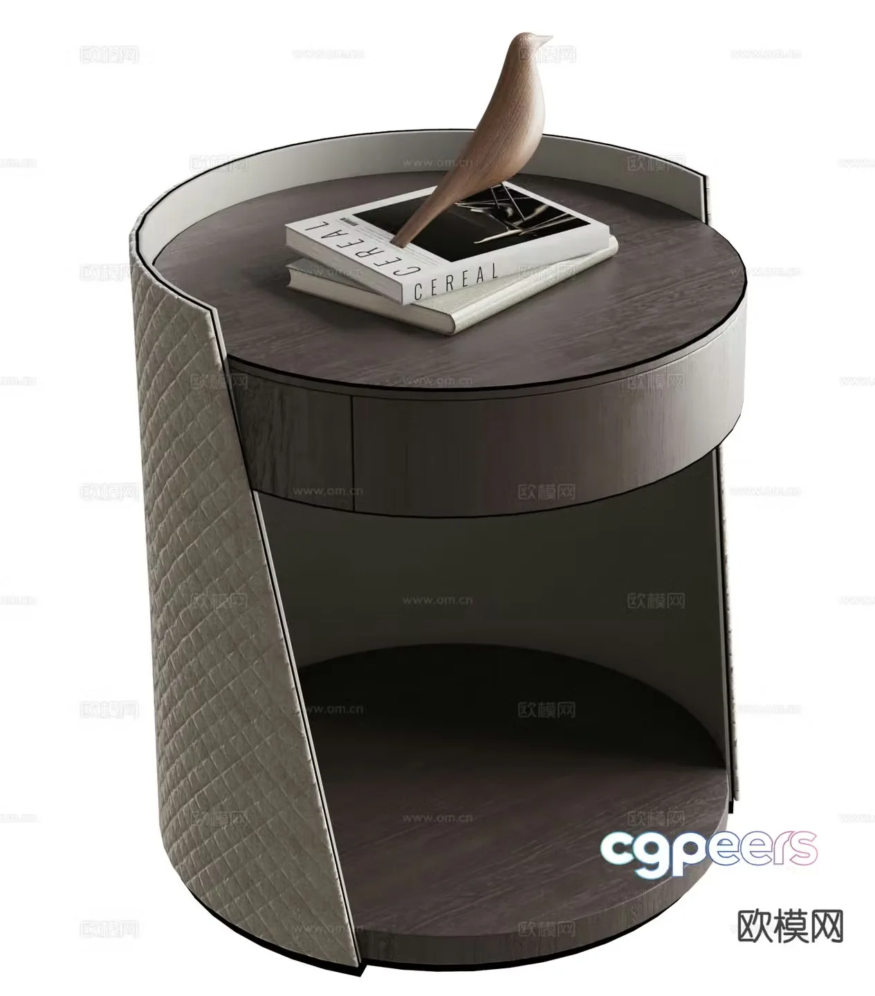 Italian bedside table 3d model