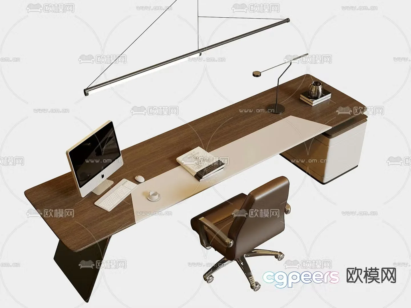 Executive desk executive desk boss desk 3D model