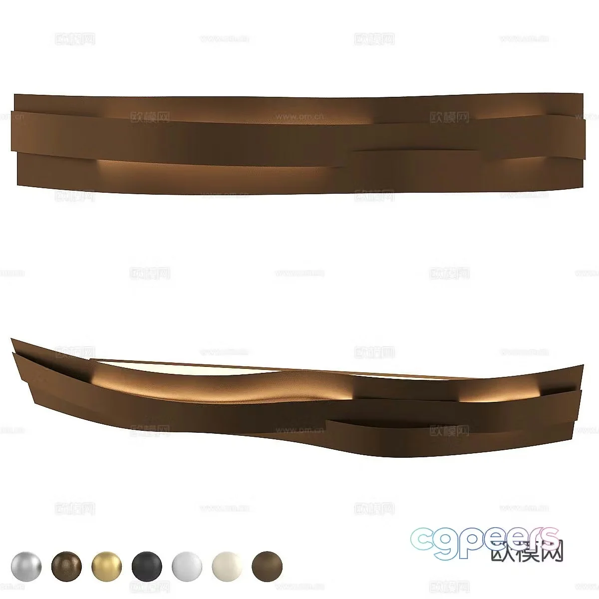 Nordic wall lamp ambient light 3d model