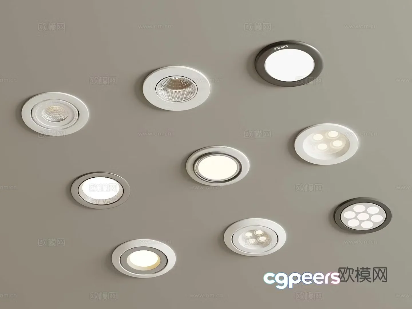 Modern downlight spotlight 3d model
