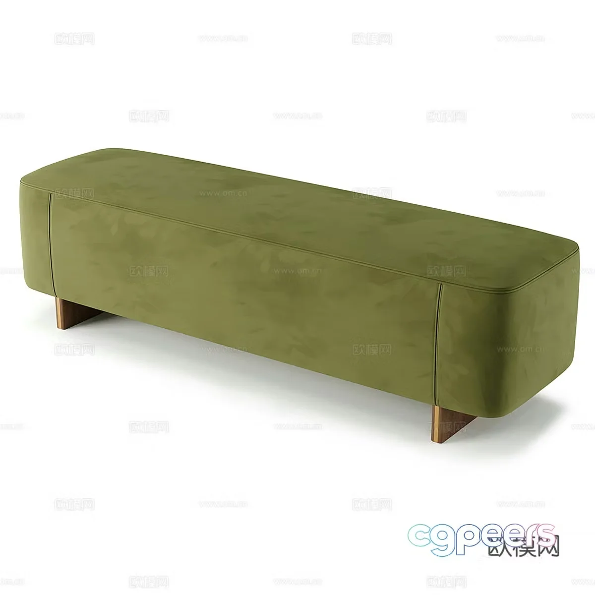 Modern footrest bedside stool 3d model
