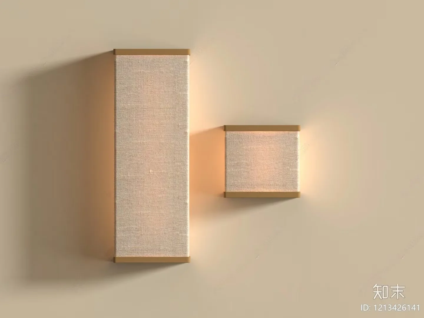 Gold Light Fixture 3D Model – 3924 – VRAY Render