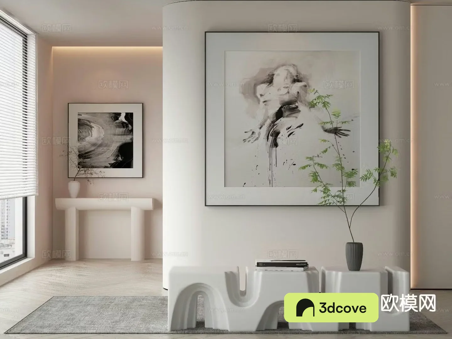 Abstract figure painting decorative painting