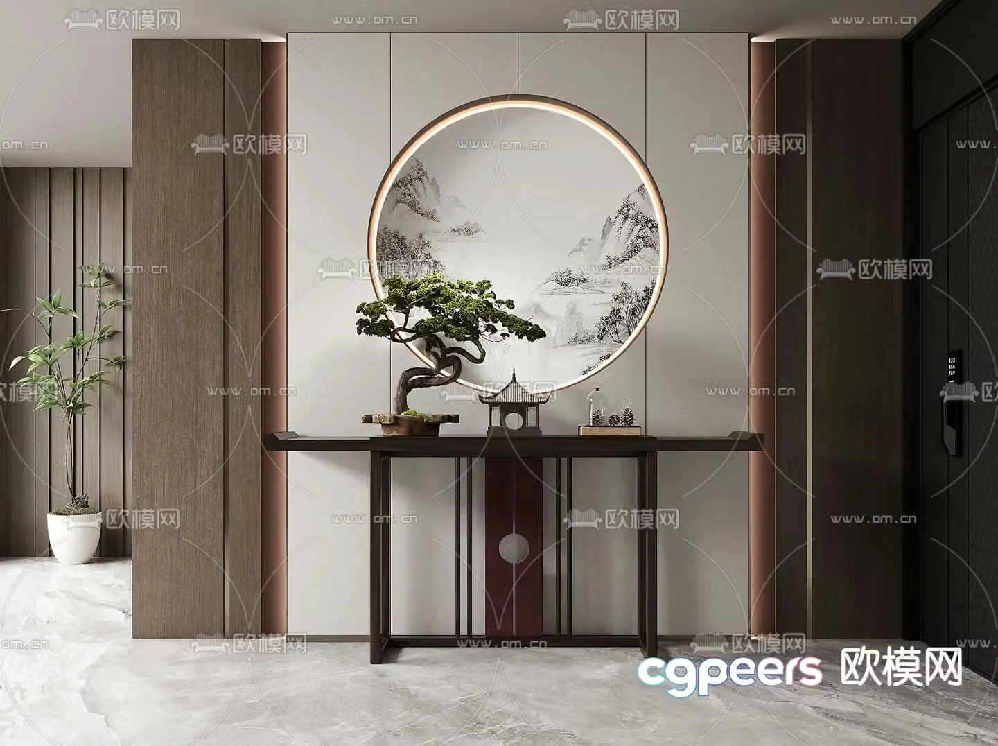 New Chinese-style Duanjingdai 3D model
