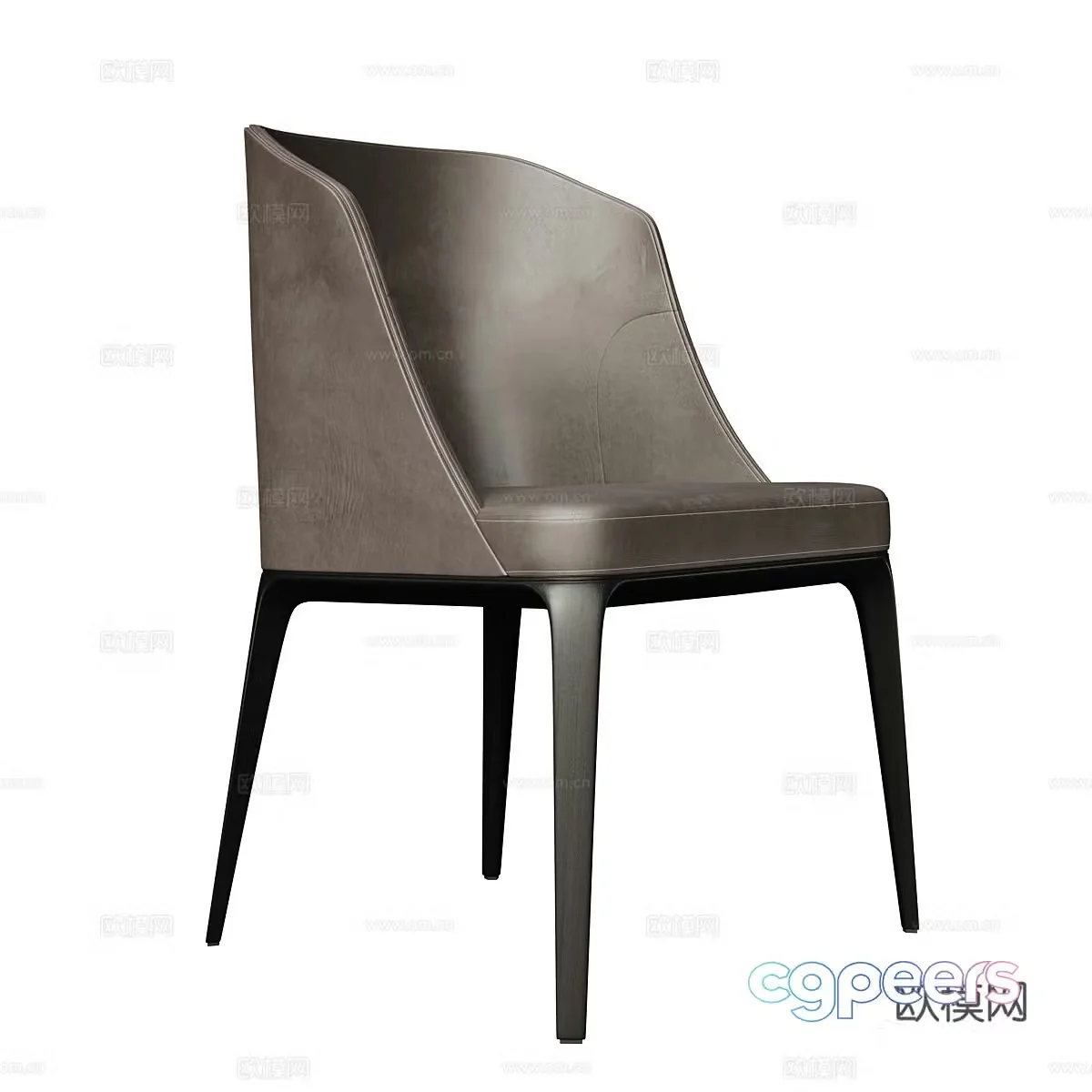 Modern Italian Medea Ivy chair 3d model