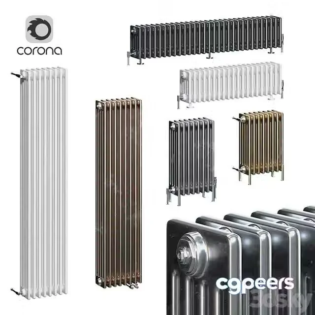 3ds Max Free – Zehnder Charleston radiators 5C