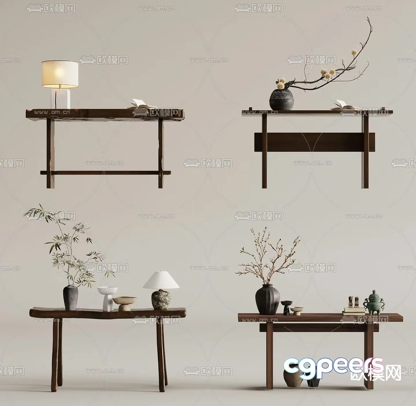 New Chinese-style Duanjingdai 3D model