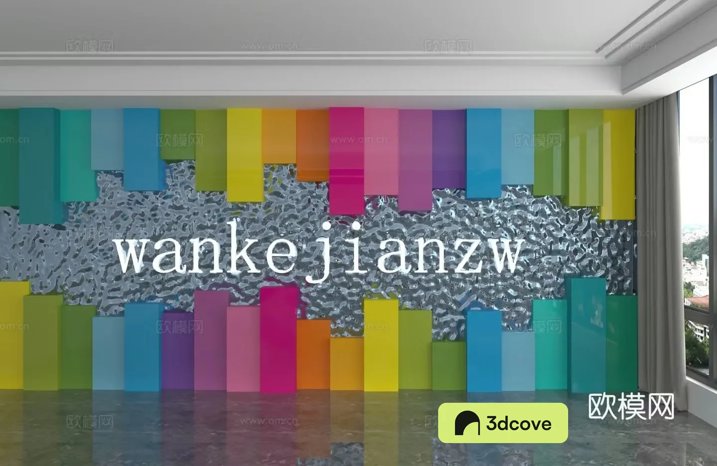 Modern background wall
