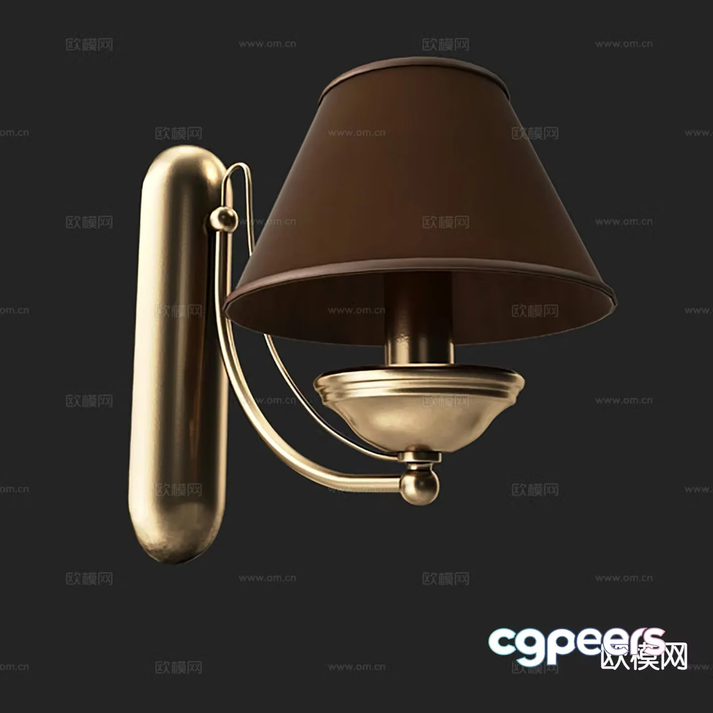 Light luxury wall lamp 3D model