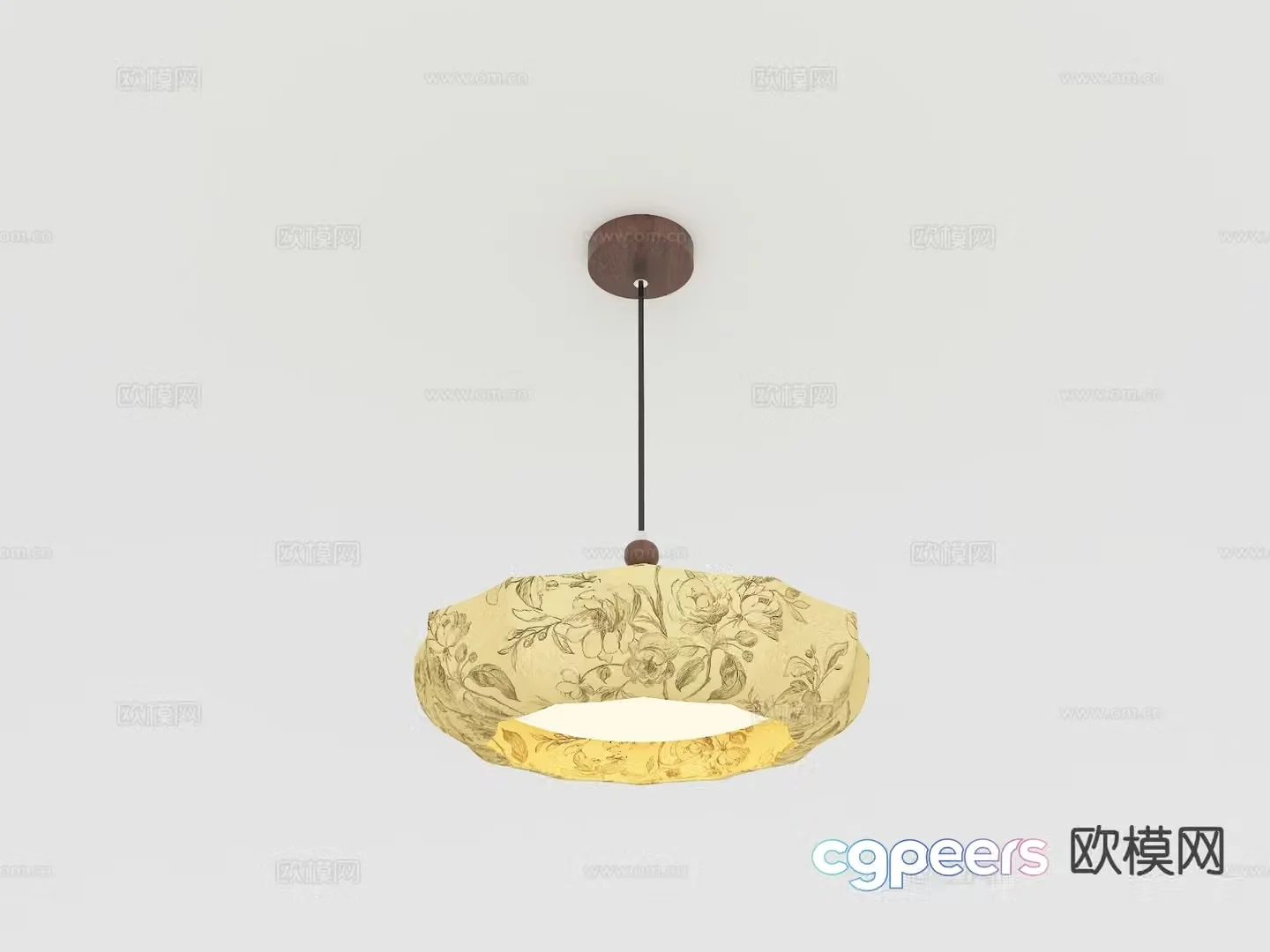 French retro chandelier 3d model