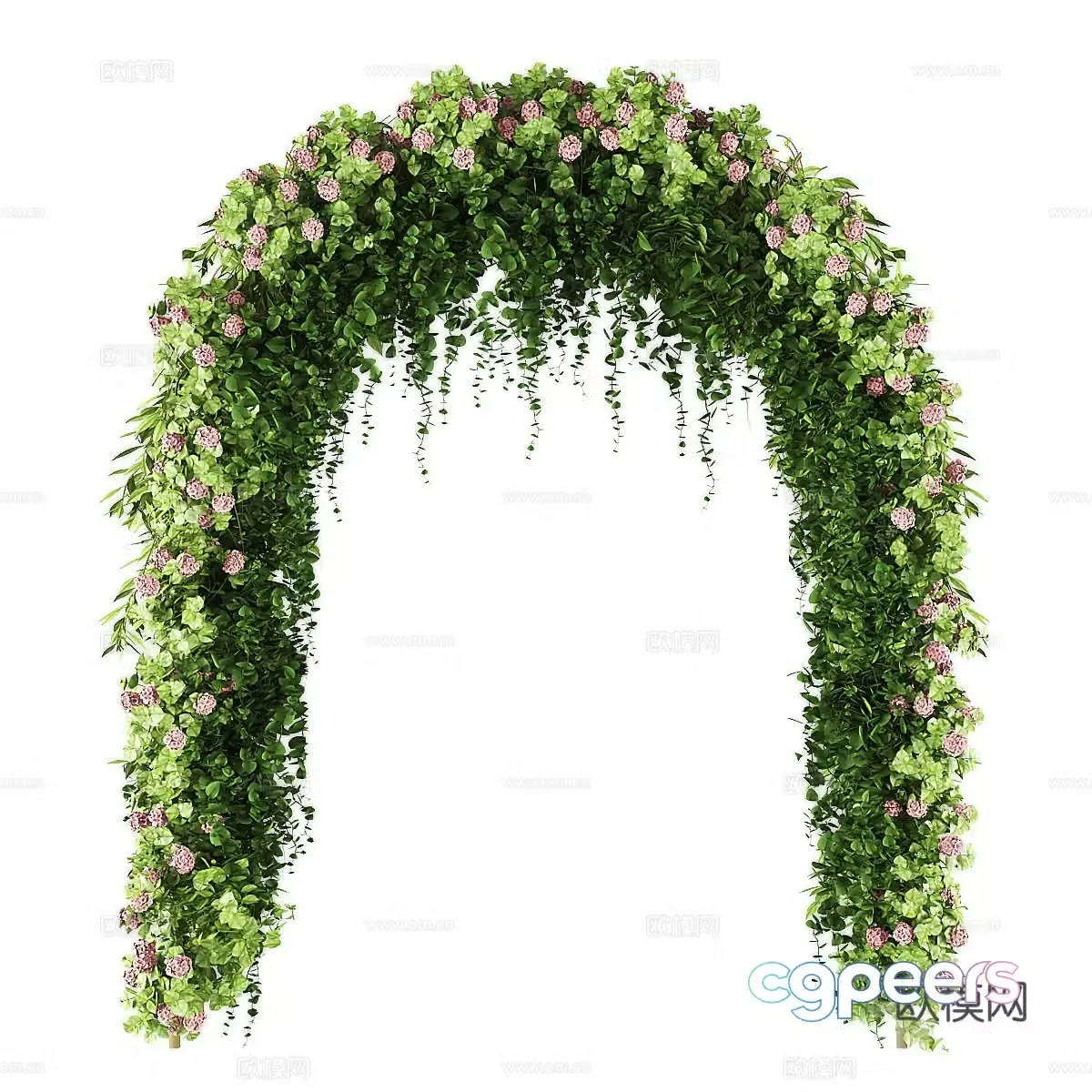 Wedding floral arch 3d model