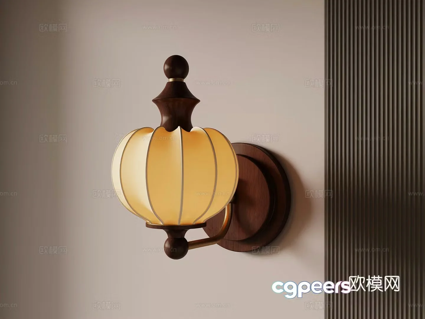 French retro wall lamp bedside lamp decorative lamp medieval style wall lamp 3d model