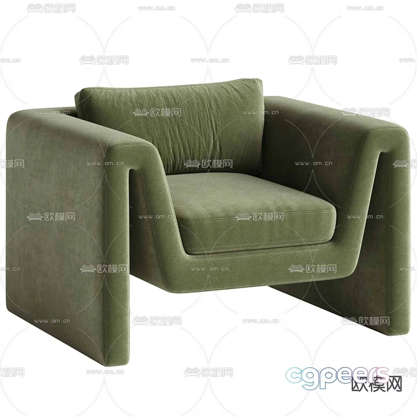 Modern lounge chair 3d model