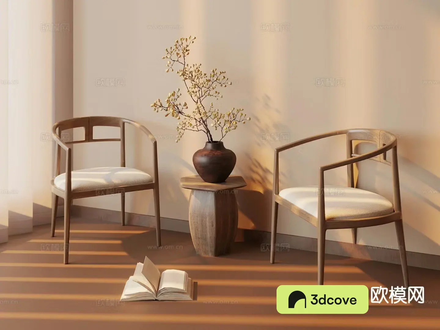 New Chinese style leisure chair armchair