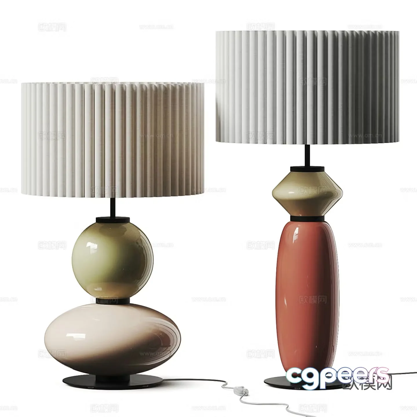 Modern desk lamp 3d model