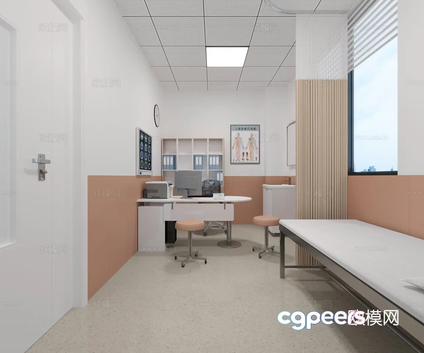 Hospital clinic 3D model