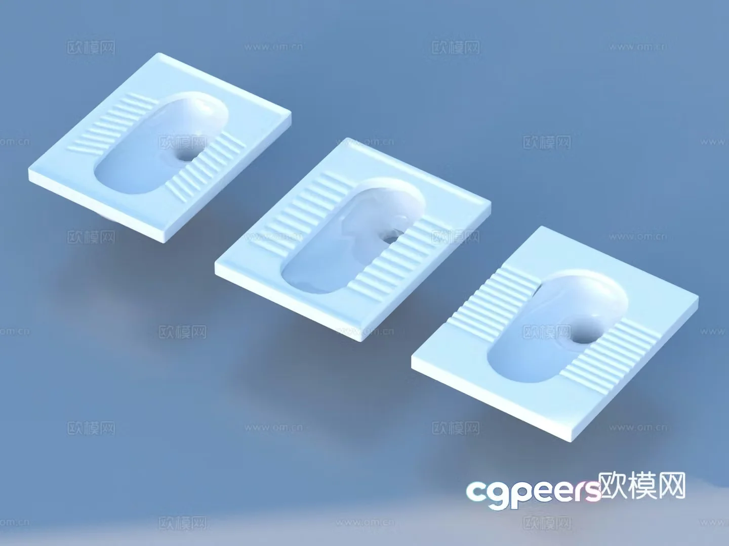 Toilet squat toilet toilet 3D model