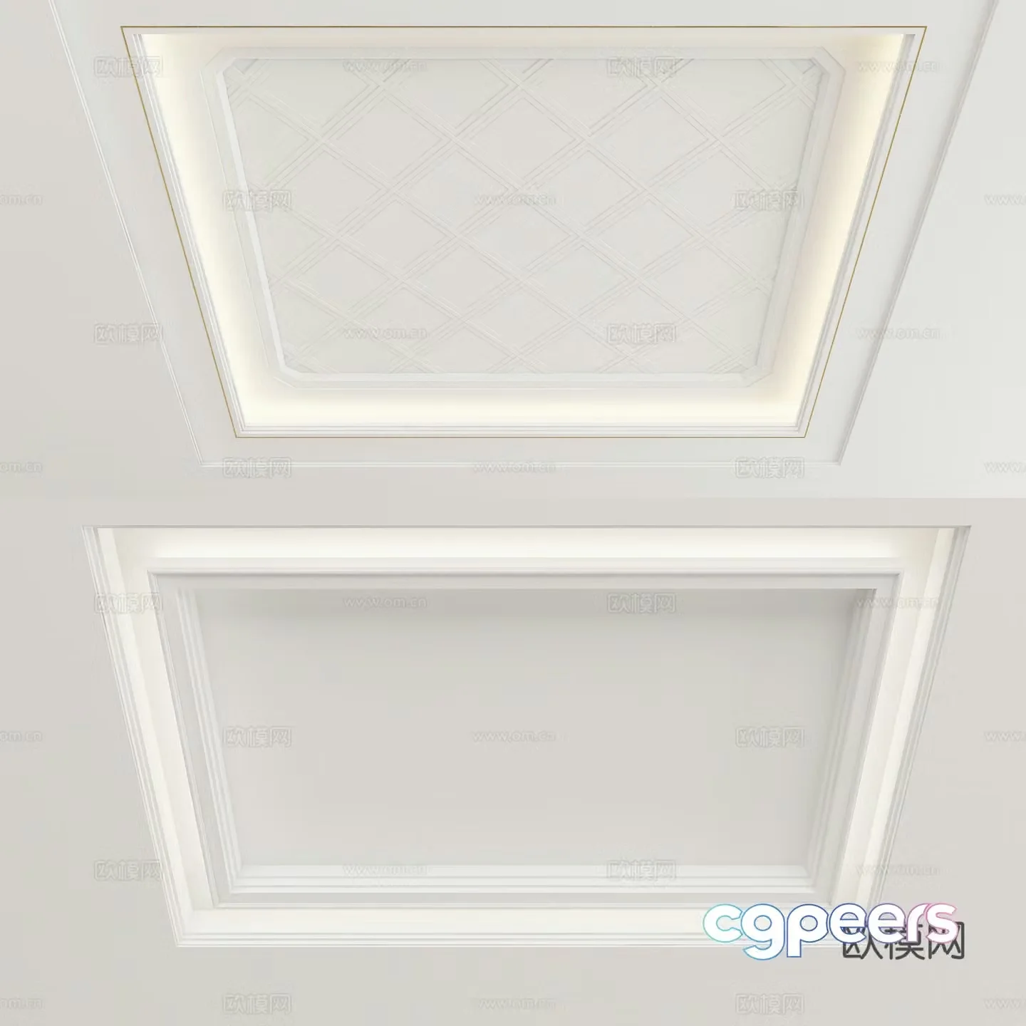 Modern ceiling suspended ceiling 3d model