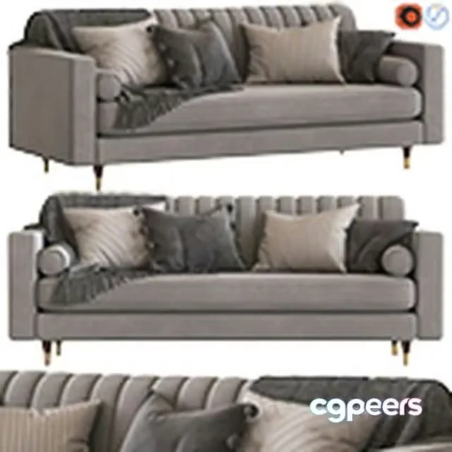 3ds Max Free – Cult Furniture Belgravia 3-Seater Sofa