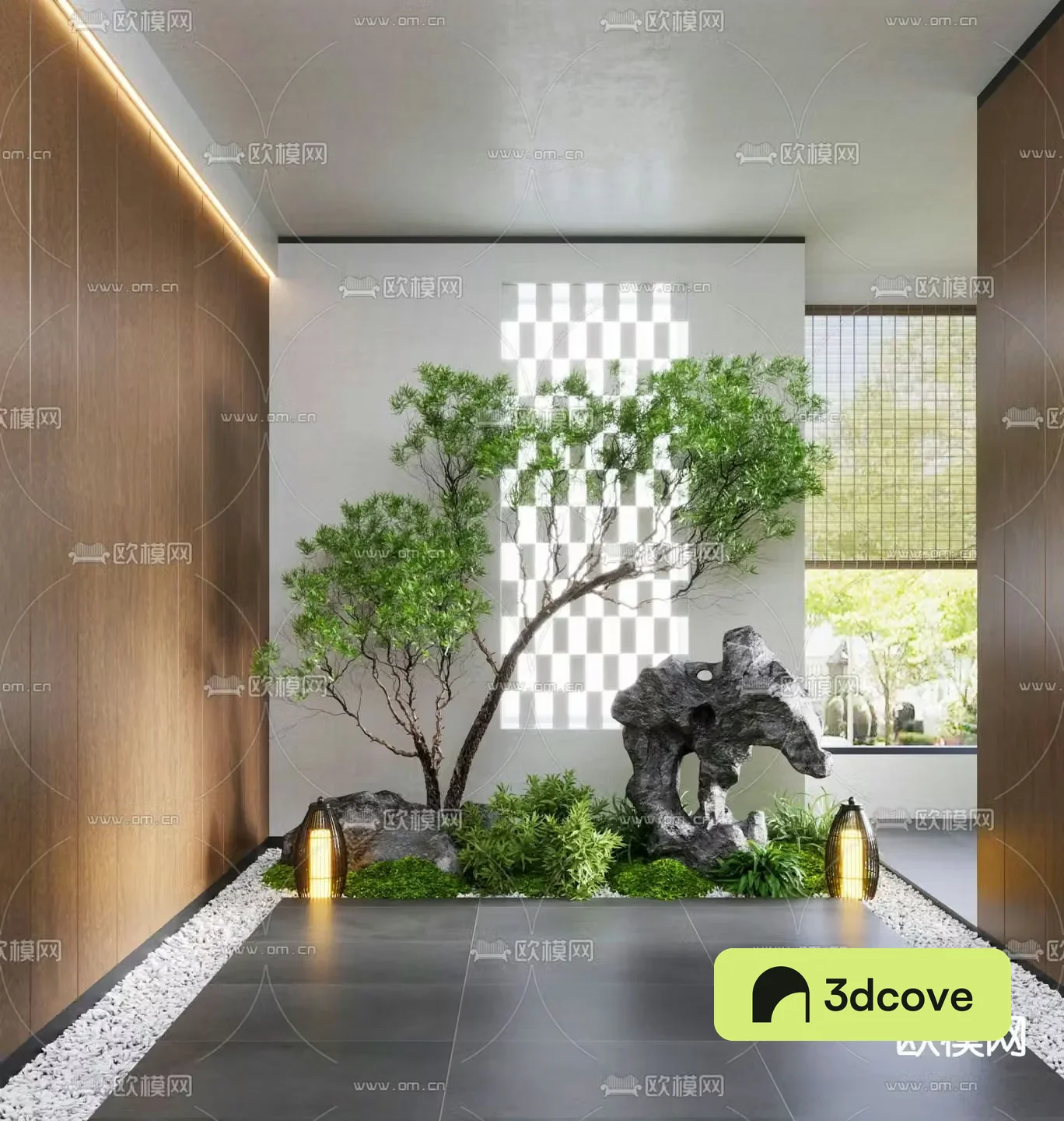Indoor plant landscaping green plant landscape