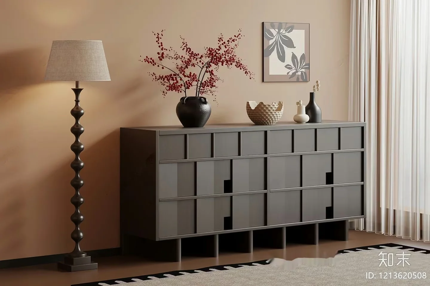Modern Living Room 3D Model – 21478 – VRAY Render