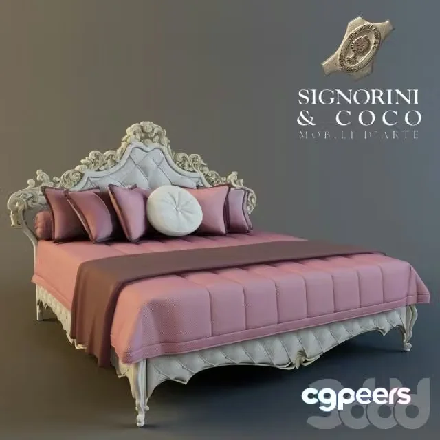 3ds Max Free – Bed Signorini & Coco, Arrivals Romantica