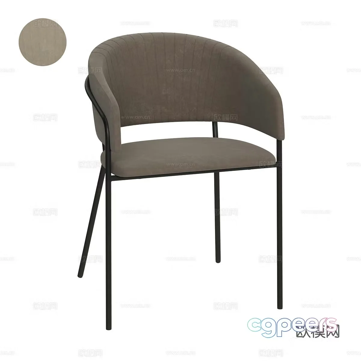 Modern simple single sofa Single sofa Simple sofa Dining chair Living room chair 3D model