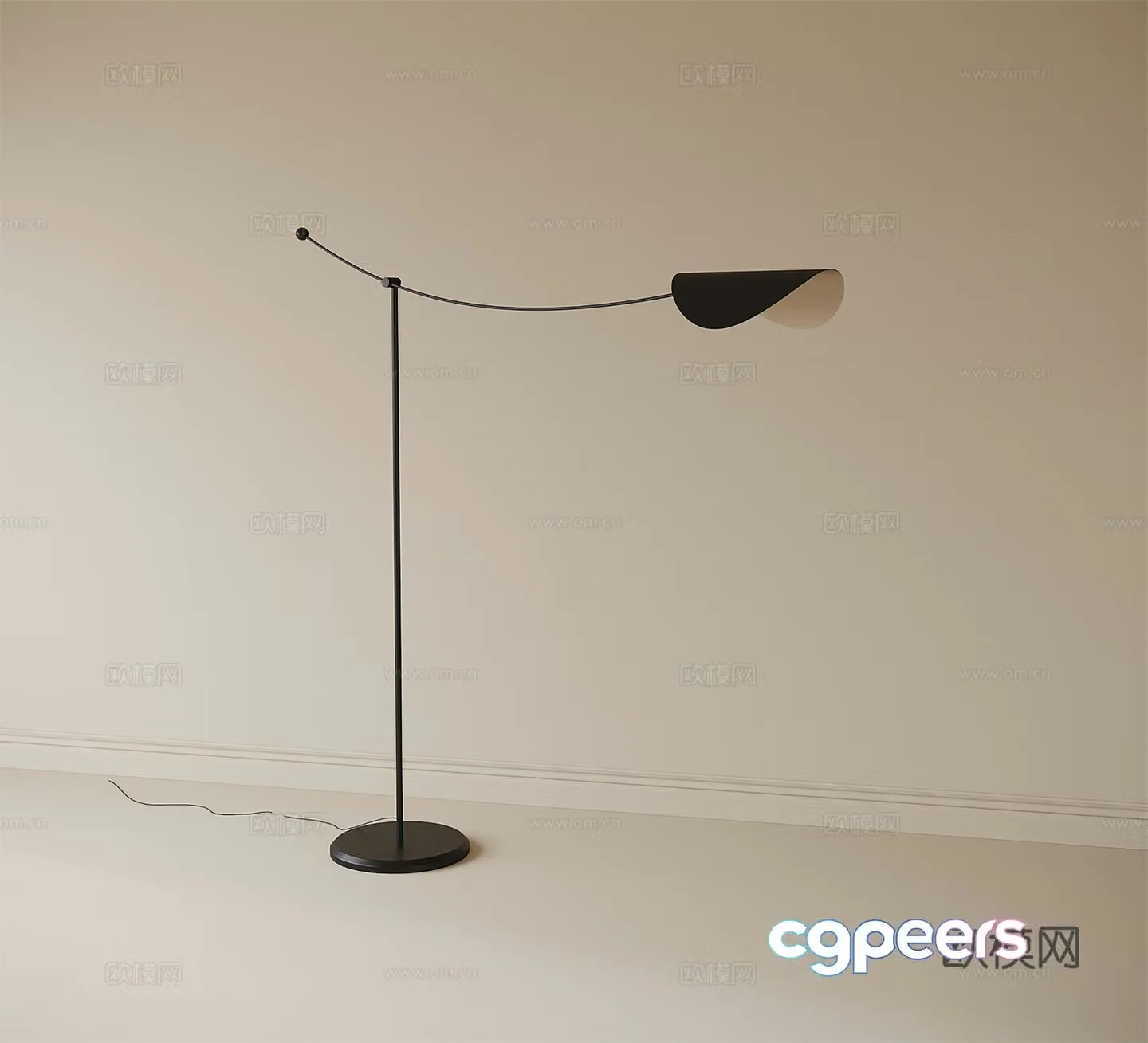 Modern floor lamp 3d model