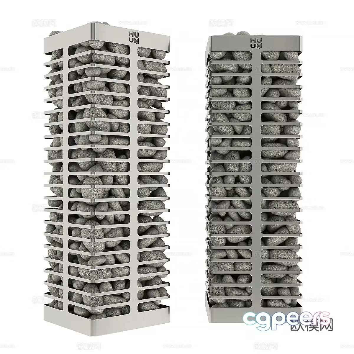 Modern sauna heater 3d model