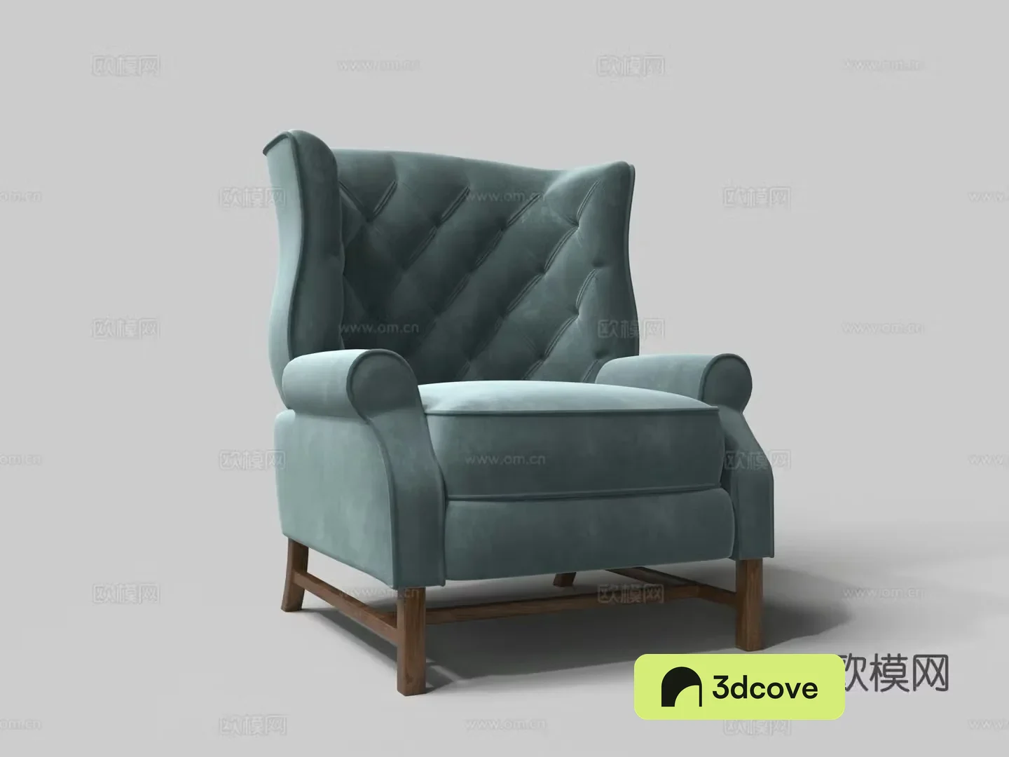 European -style soft bag armchair velvet fabric sofa chair
