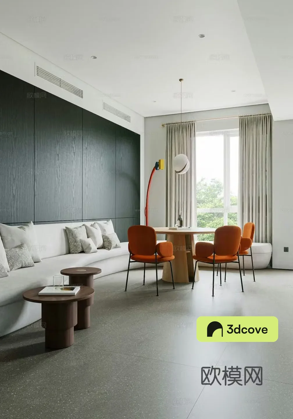 Modern simple living room Modern living room Italian living room Minimalist living room Sofa coffee table combination