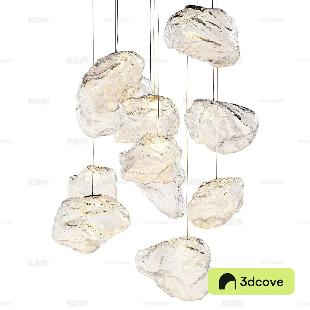 Modern light luxury gem chandeliers