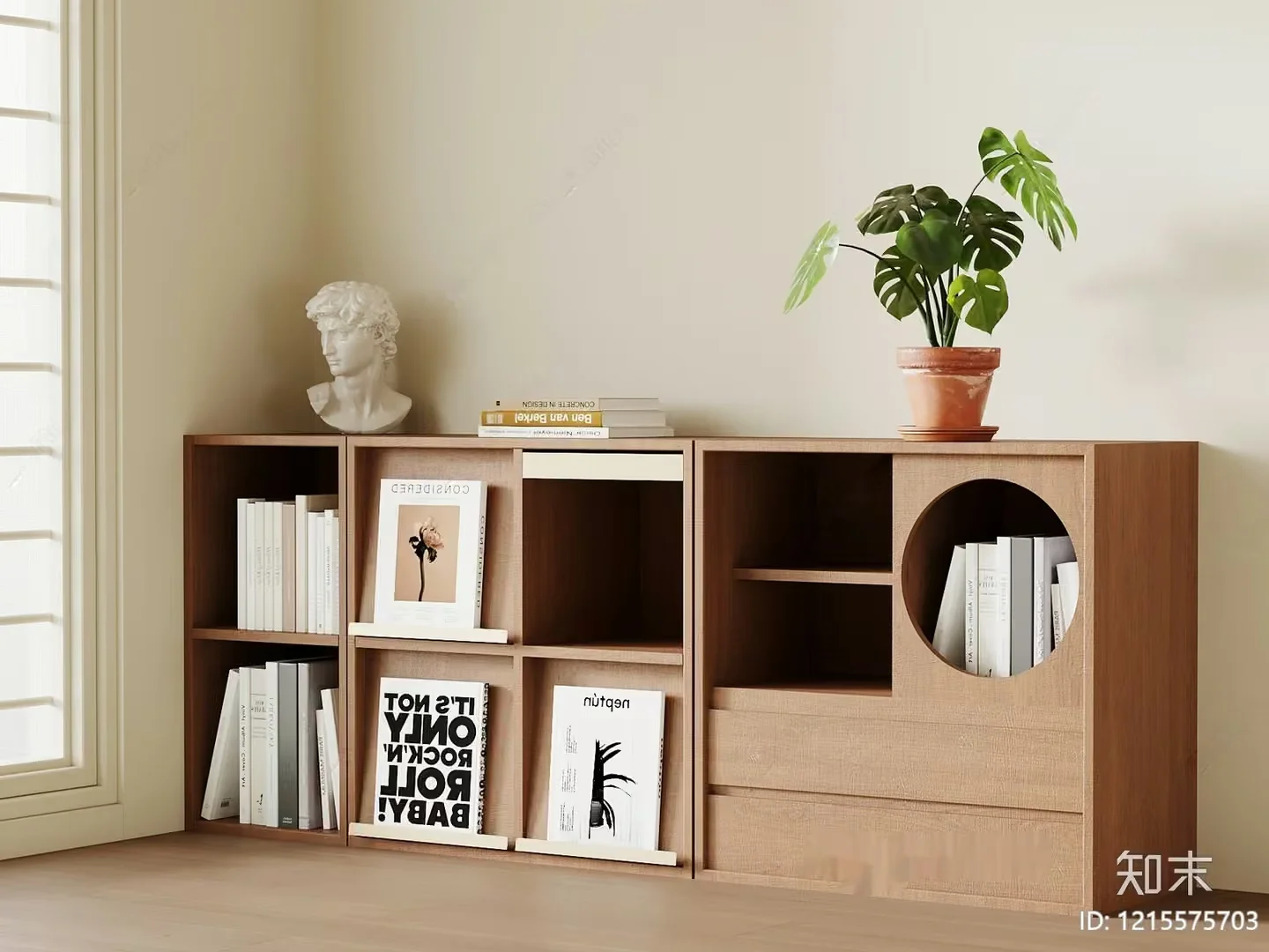 Cozy Bookshelf 3D Model – 15258 – VRAY Render
