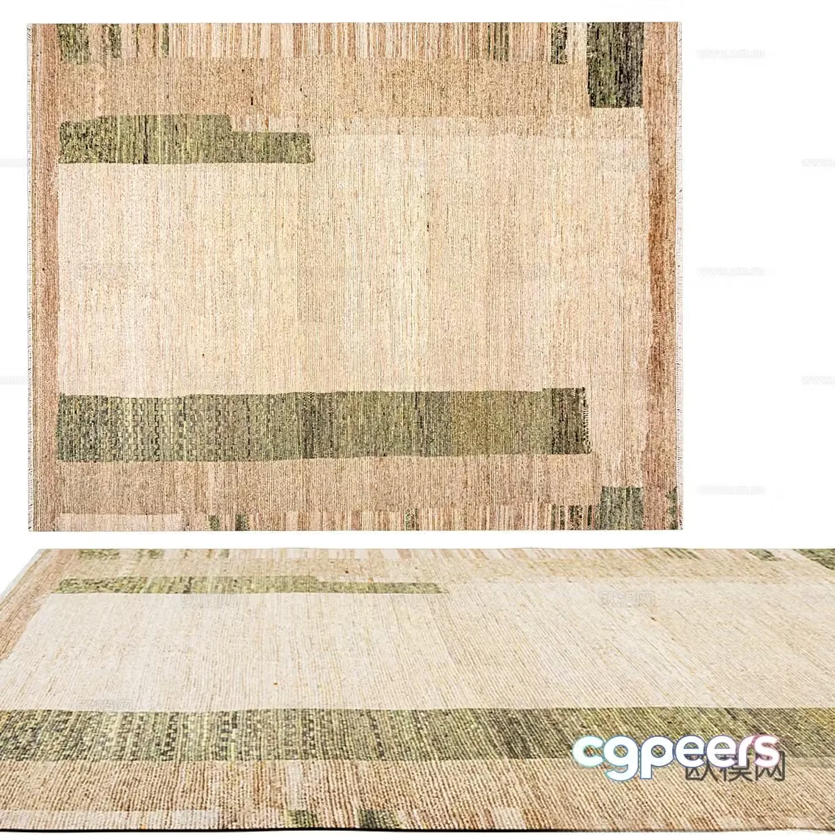 Modern minimalist carpet Carpet Simple carpet Living room carpet 3d model