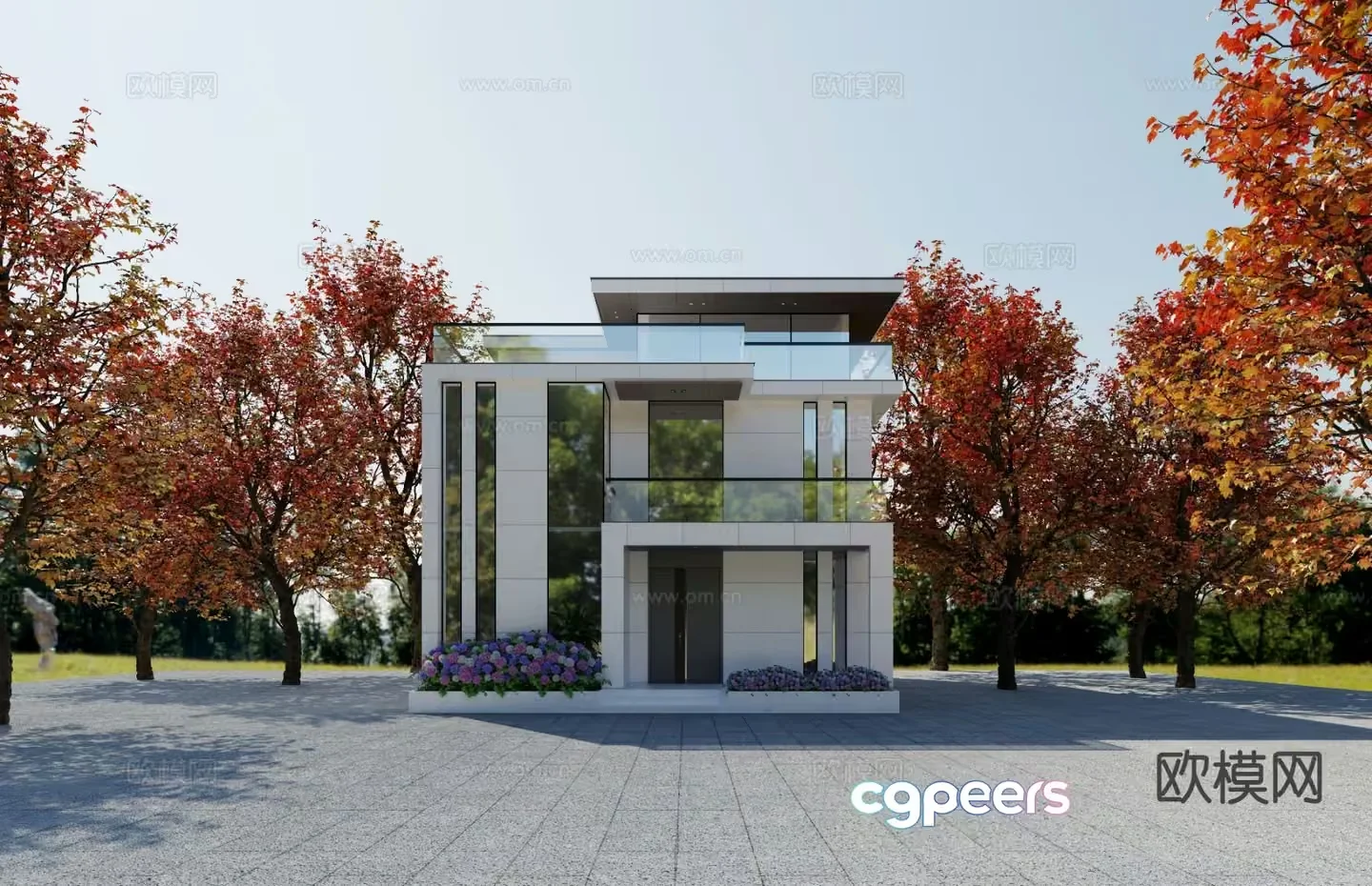 A Modern House 3D Model – 19103 – VRAY Render
