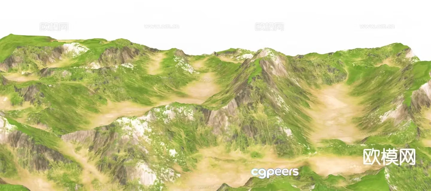 Outdoor landscape rockery landscape 3d model