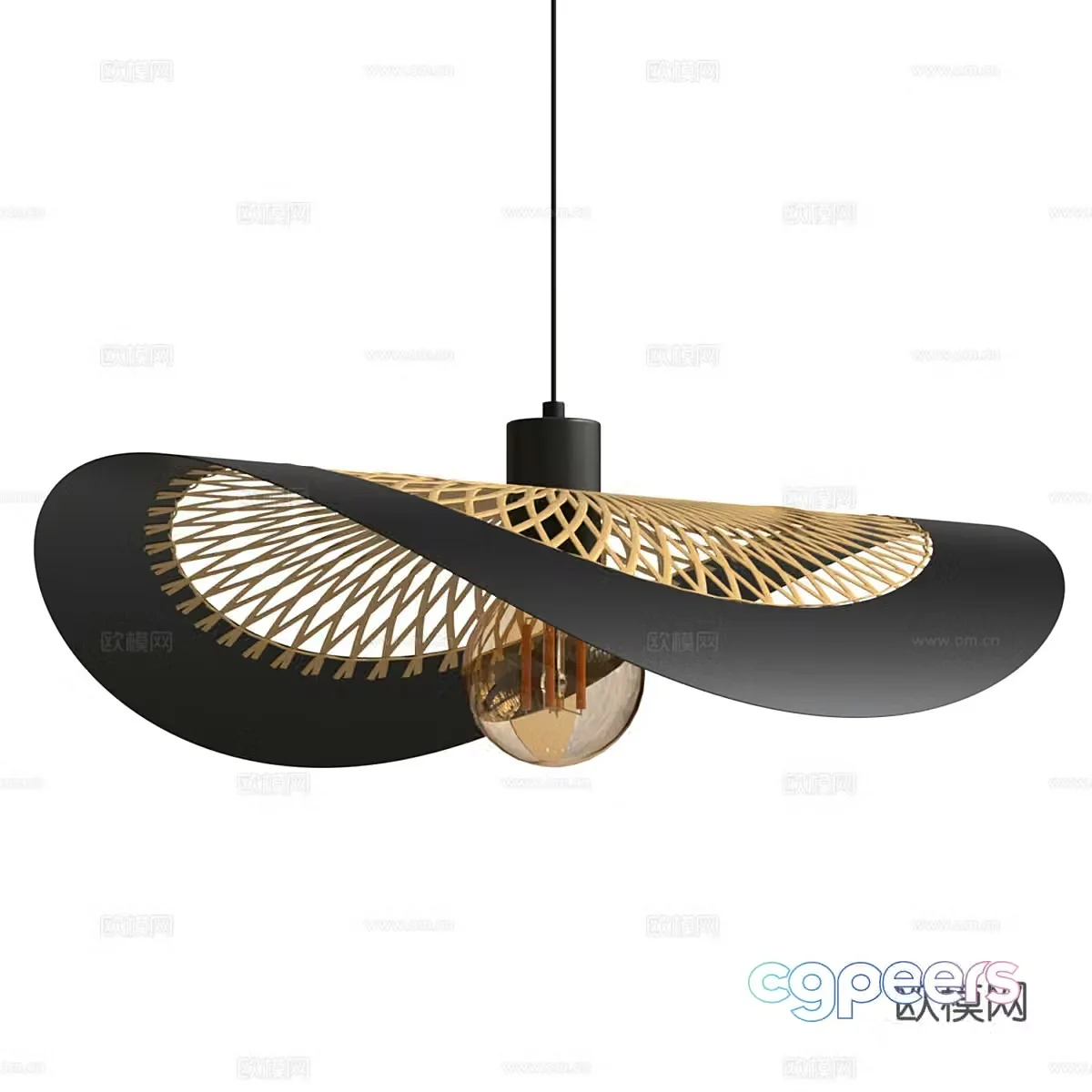New Chinese Wasabi ARTE 3D Model of Braided Chandelier