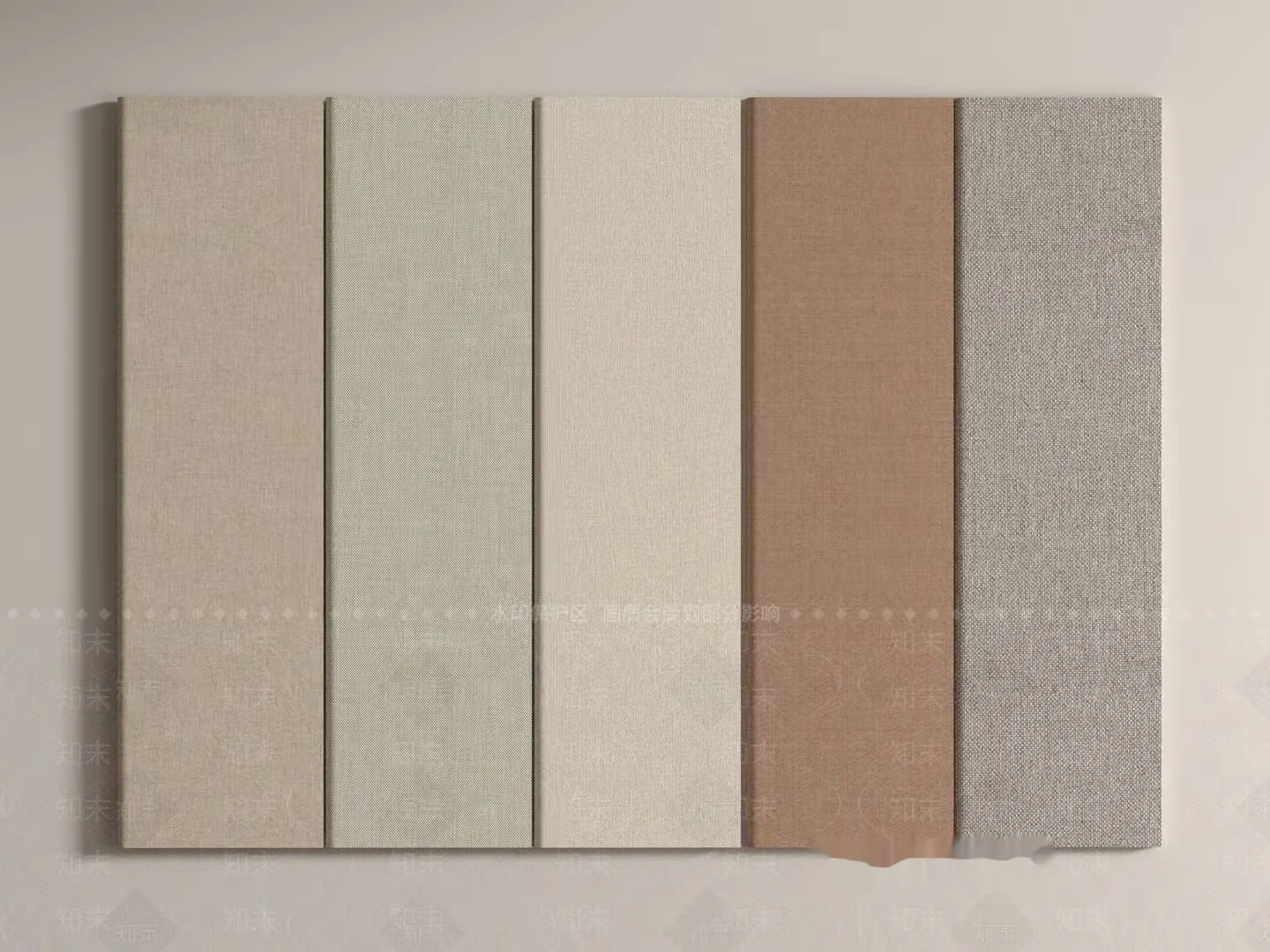 Six Fabric Swatches 3D Model – 22169 – VRAY Render