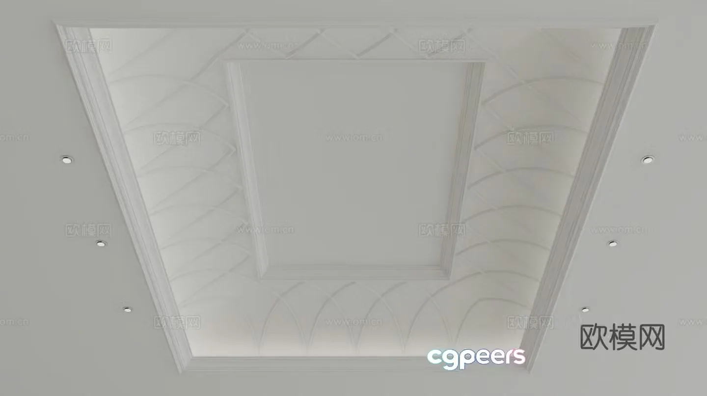 European style ceiling 3D model