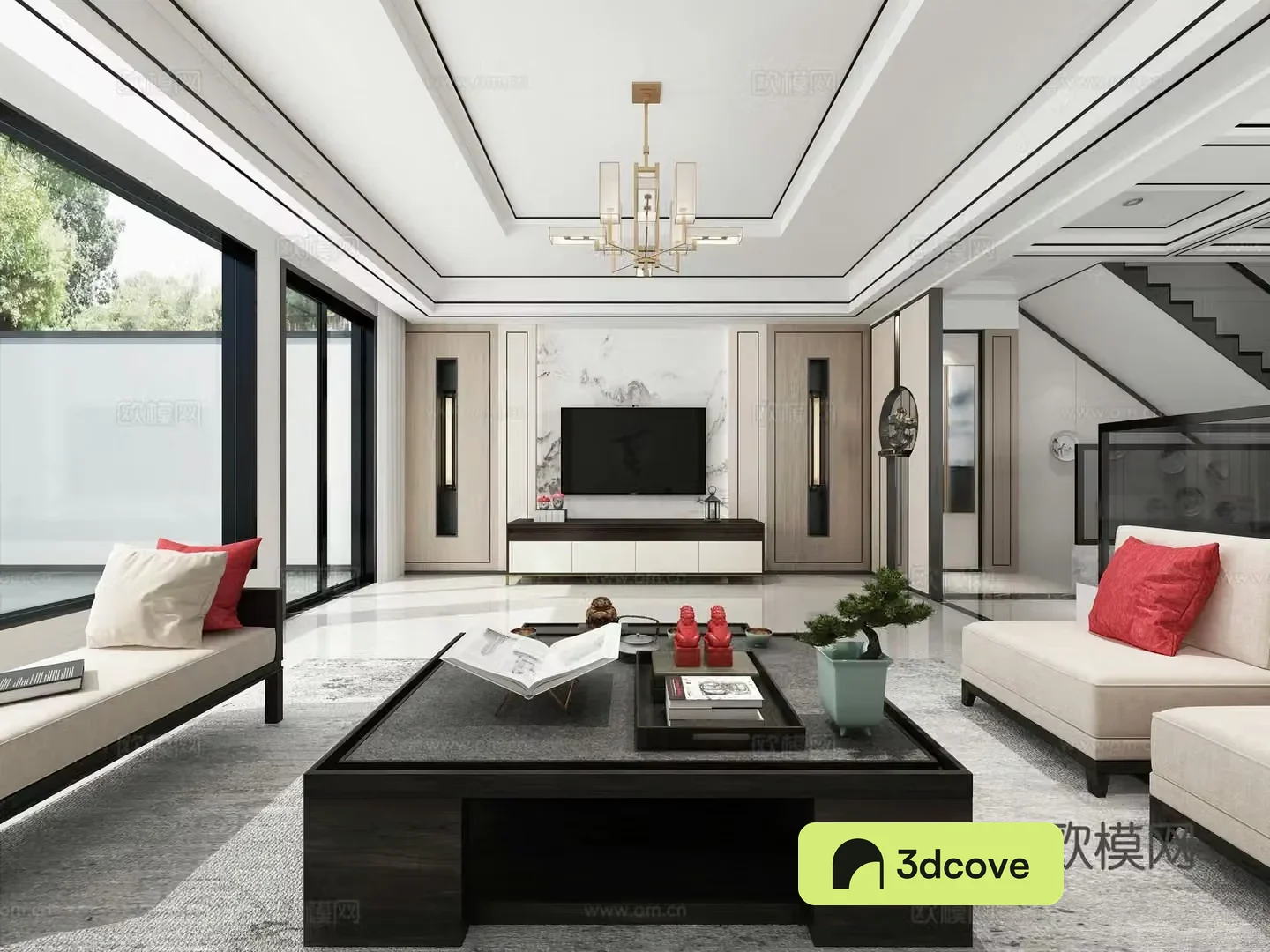 New Chinese style living room